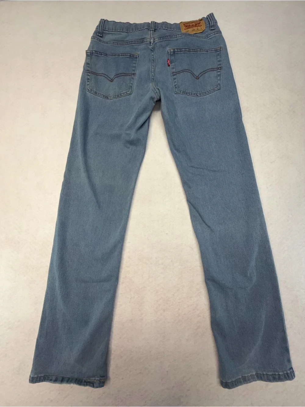 Levi's 514 Light Blue Jeans Size 16 - W28 L30 - Adjustable Waist